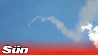 Ukrainian soldiers shoot Russian drone out of the sky with Stinger missile