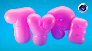 Creating Bubble Type or Balloon Text Inflation Simulations in Cinema 4D