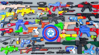 Collecting Tembakan Nerf Gun war Gun, Revolver, Gear Light Gun, AK47, Sniper Rifle, Spiderman Gun