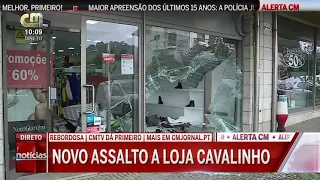 18.10.2021 - Novo assalto a loja da Cavalinho em Rebordosa, Paredes