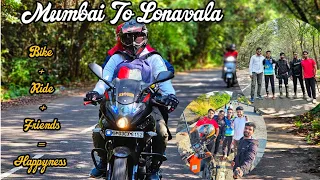 Mumbai To Lonavala|Friends| मित्रांसोबत मुंबई ते लोणावळा |Bike Ride With friends