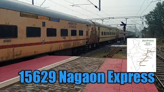 Nagaon Express [15629] | Tambaram To Silghat Town | Powered By WAP 4 "Itarsi" | Arriving New Farakka