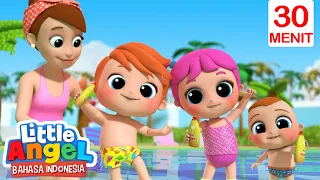 Bayi John Bermain Air di Kolam💦🏊🏼 | Little Angel Indonesia | Kartun dan Lagu Anak Favorit