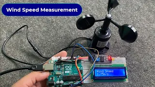 Wind Speed Meter with Anemometer with NPN Pulse Output & Arduino