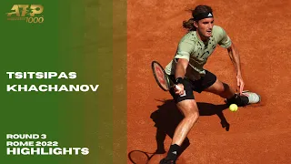 Stefanos Tsitsipas vs Karen Khachanov (R16) Rome 2022 Highlights AO Tennis 2 PS4 Gameplay