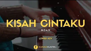 NOAH - Kisah Cintaku (Karaoke Akustik + Lirik) || Lower Key