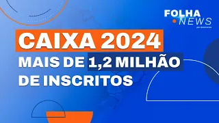 Concurso Caixa 2024 tem mais de 1,2 milhão de inscritos [Folha News] #aovivo