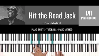 Hit the Road Jack - Ray Charles (Sheet Music - Piano Solo - Piano Cover - Tutorial)
