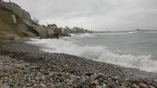 13 2 2024 Северный Кипр.Неспокойное море.