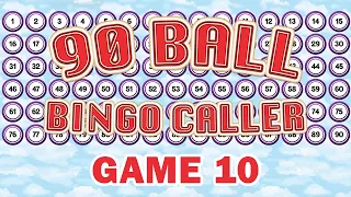 90 Ball Bingo Caller Game - Game 10