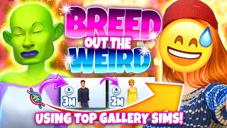 I tried using the top GALLERY Sims of all time to BREED OUT THE WEIRD... 😅 (it did not go well)