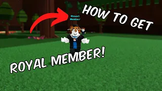 How to get Royal Member in Build A Boat For Treasure (ROBLOX)