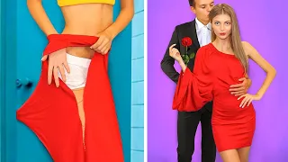 OUTFIT HACKS TO BECOME POPULAR! Girls DIY Clothes Transformation Ideas by Mr Degree