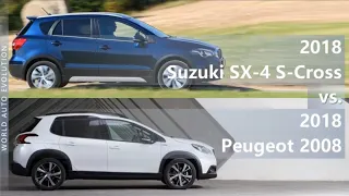2018 Suzuki SX-4 S-Cross vs 2018 Peugeot 2008 (technical comparison)