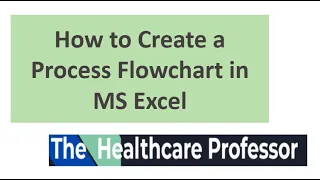 How to create a process flowchart in MS Excel