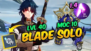 SOLO Run with LvL40 BLADE in 1.4 Memory of Chaos Stage 10 First Half | Honkai: Star Rail Turbulence