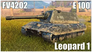 E 100, FV4202 & Leopard 1 ● WoT Blitz