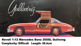 Large Scale! Revell 1:12 Mercedes Benz 300SL "Gullwing" Kit Review