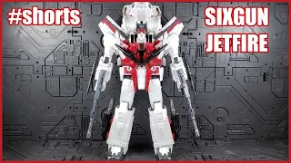 [Shorts] Transformers Siege Powered-up Sixgun in Jetfire Armor Custom Combiner Gestalt Fan Mode MOC