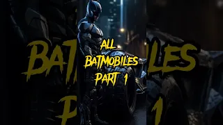 Batman's BatMobiles 🦇🏎️ #shorts #dc #batman #batmobile #superman #trending #viral #youtubeshorts