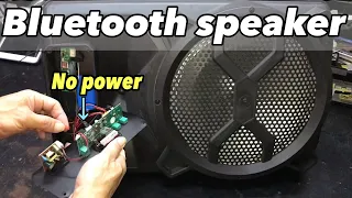 How to repair Bluetooth speaker no power