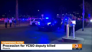 LIVE: Procession for YCSO deputy killed