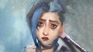 Are You Taking Your Art TOO SERIOUSLY? (Painting JINX from ARCANE)