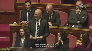Pietro Lorefice - Intervento aula Senato - 21/03/2023