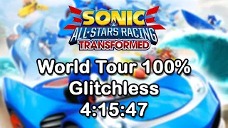 Sonic & all-star Racing Transformed - World Tour 100% Speedrun - 4:15:47