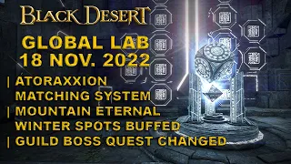 BDO | Global Lab | Atoraxxion Improvements | Mountain of Eternal Winter Zone Spots BUFFED  |