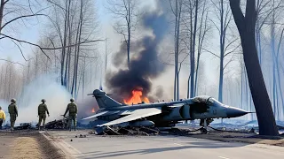 Russian anti aircraft missile downs 40 British AV 8B Harrier II fighter jets in Ukrainian skies