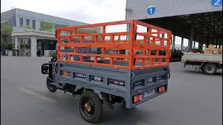 Three wheels cargo loader tricycles Chinese Sanbengzi cargo motorcycles with the fence JLM102407