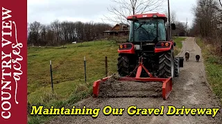 First time using a land leveler to maintain our gravel driveway.  Definitely easy to use.