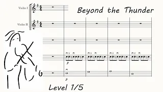 Beyond the Thunder. Music Score for Orchestra. Play Along. Beyond the Thunder Orchestra.