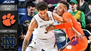 Clemson vs. Notre Dame Condensed Game | 2018-19 ACC Basketball
