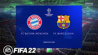 Bayern Munich vs. Barcelona || Group Stage - Champions League 22/23 || FIFA 22 #lewandowski #mane