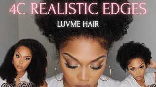 DETAILED REVIEW!!! 4C EDGES REALISTIC AFRO CURL WIG ft LUVME HAIR. DEFINITELY WORTH THE COIN SPENT