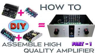 How to assemble DIY High Quality #Audioamplifier , एम्पलीफायर की वायरिंग और असेम्बलिंग कैसे करें