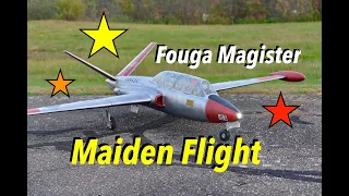 Fouga Magister RC Jet Maiden Flight