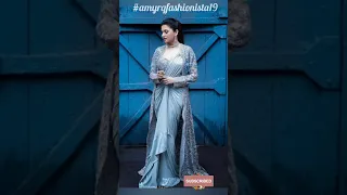 Long jacket saree styling #trendingonshorts #longjacket #sareefashion #sarees #jacketsaree #shorts