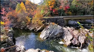 4K Riding Little River Gorge, Great Smoky Mountains