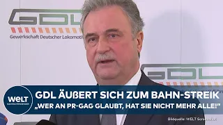 STREIK BEI BAHN: Claus Weselsky nennt Ziele der GDL beim Tarifkonflikt und pocht auf Verhandlung