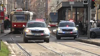 [2 different Kodiaqs/ comparison] Prague Police cruiser & command SUV responding [CZ | 17.3.2023]