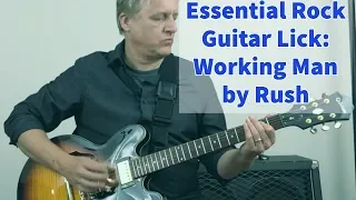 Essential Guitar Riff: How to Play Working Man by Rush