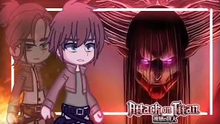 "Past Aot React to Future Eren Yeager" // Part 2 // TW: Spoiler // Attack on Titan // Gacha