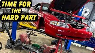 Ford Mustang GT 4.6 Impossible Header Installation (Removed Subframe) BBK Exhaust