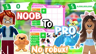 How to go from NOOB To PRO Without ROBUX In Adopt Me! *Best Tips&Tricks | Its Cxco Twins