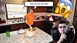 OUR HOUSE IS ON FIRE PRANK ON GIRLFRIEND!! 🔥