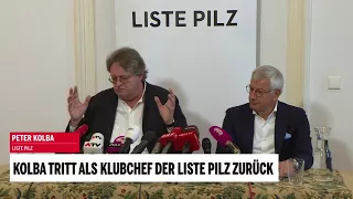 Liste Pilz: Peter Kolba tritt als Klubchef zurück