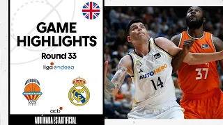 Valencia Basket - Real Madrid (99-93) GAME HIGHLIGHTS | Liga Endesa 2023-24